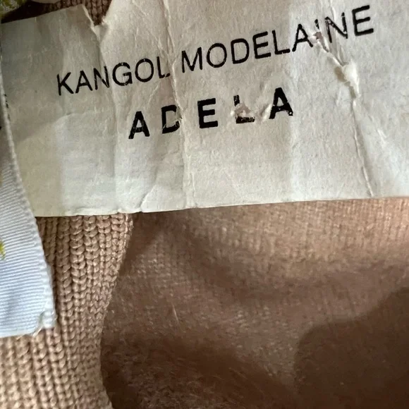 Vintage Aquascutum London classic preppy tan wool blend Kangol Adela bucket hat - Picture 10 of 15